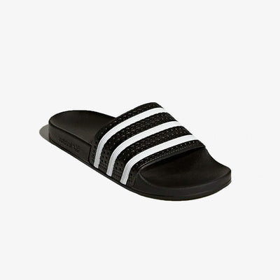 Adidas Originals | ADILETTE SLIDES  { CORE BLACK / WHITE