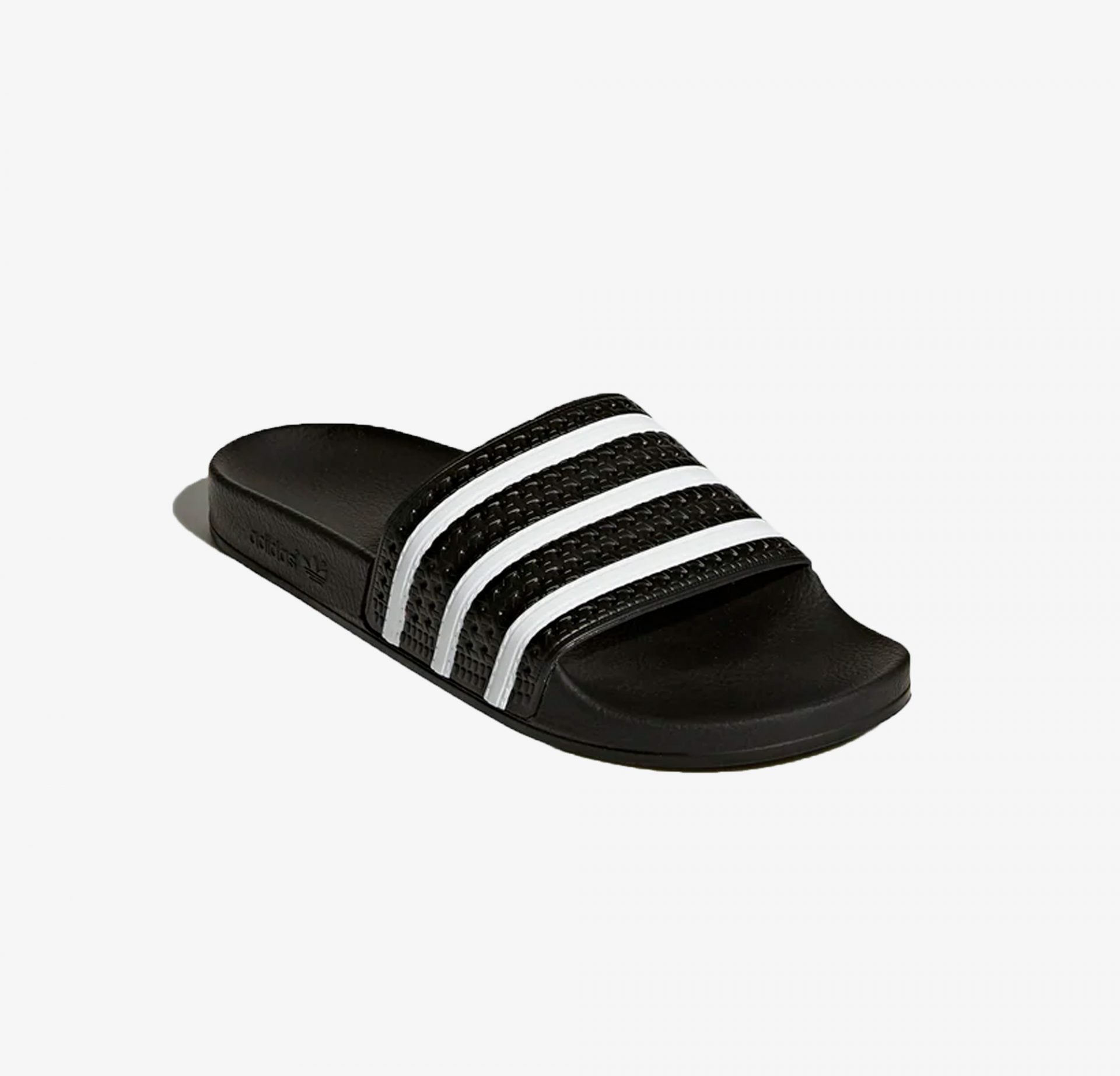 Adidas Originals | ADILETTE SLIDES  { CORE BLACK / WHITE
