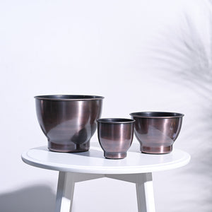 Gunmetal Goblet Planter