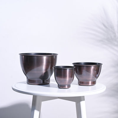 Gunmetal Goblet Planter