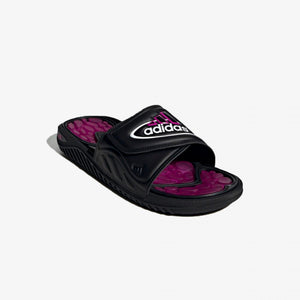 Adidas Originals | REPTOSSAGE SLIDE { CORE BLACK / VIVID PINK