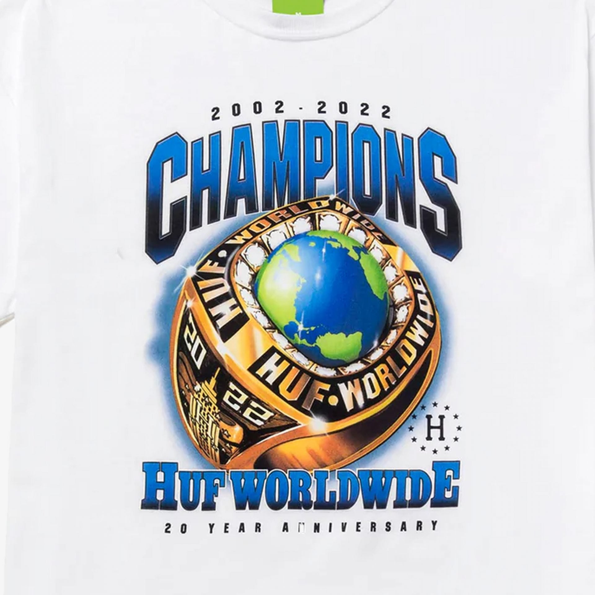 HUF | CHAMPIONS S/S TEE  { WHITE