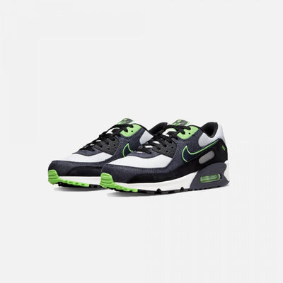 Nike | AIR MAX 90 SE  { BLACK / SCREAM GREEN
