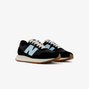 New Balance | 237  { BLACK WITH BLEACH BLUE