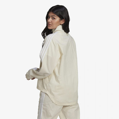 Adidas Originals | ADICOLOR CLASSICS POPLIN HALF-ZIP TRACK JACKET  { WONDER WHITE