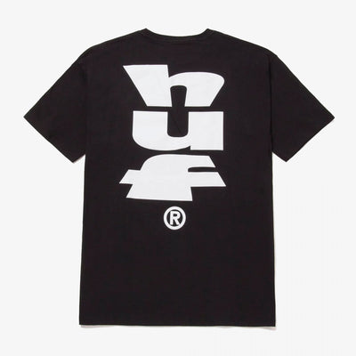 HUF | MEGABLAST TEE  { BLACK