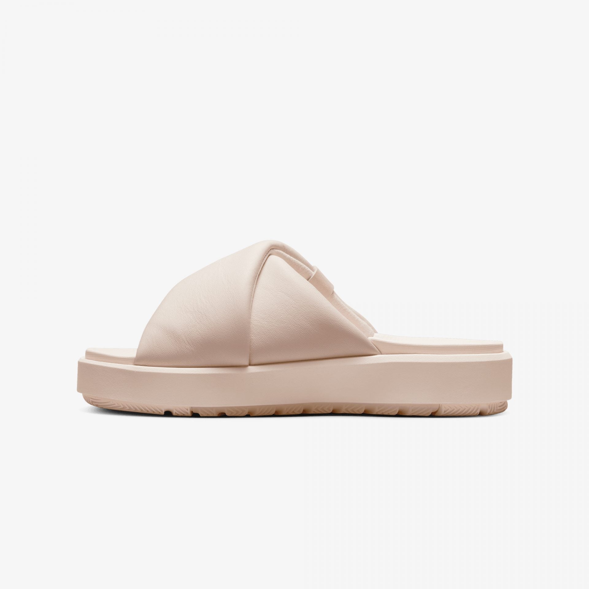 Jordan | JORDAN SOPHIA SLIDES  { LIGHT SOFT PINK / FIRE RED