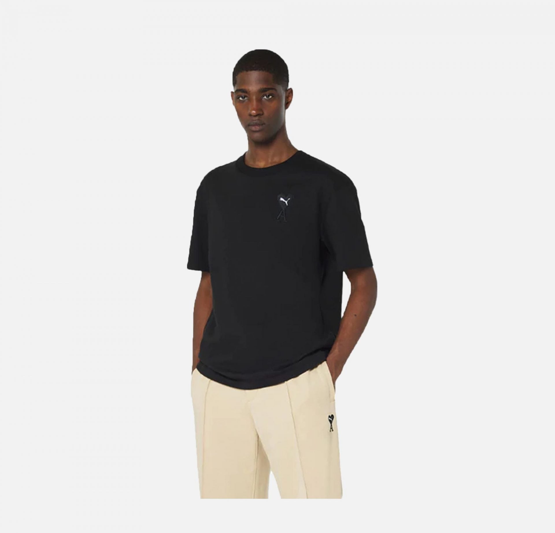 Puma | AMI GRAPHIC T-SHIRT  { BLACK