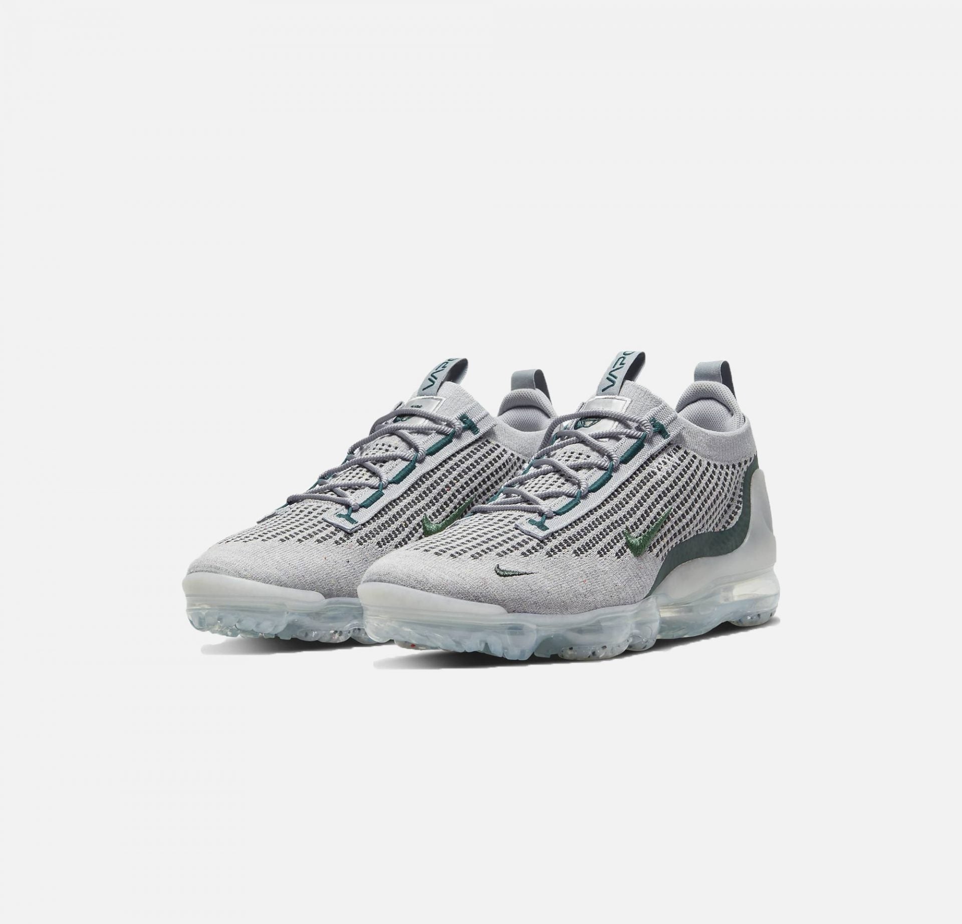 Nike | AIR VAPORMAX 2021 FK SE  { METALLIC SILVER / DARK ATOMIC TEAL