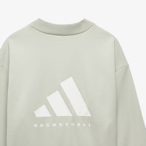 Adidas | BASKETBALL CREW SWEATSHIRT  { HALO GREEN