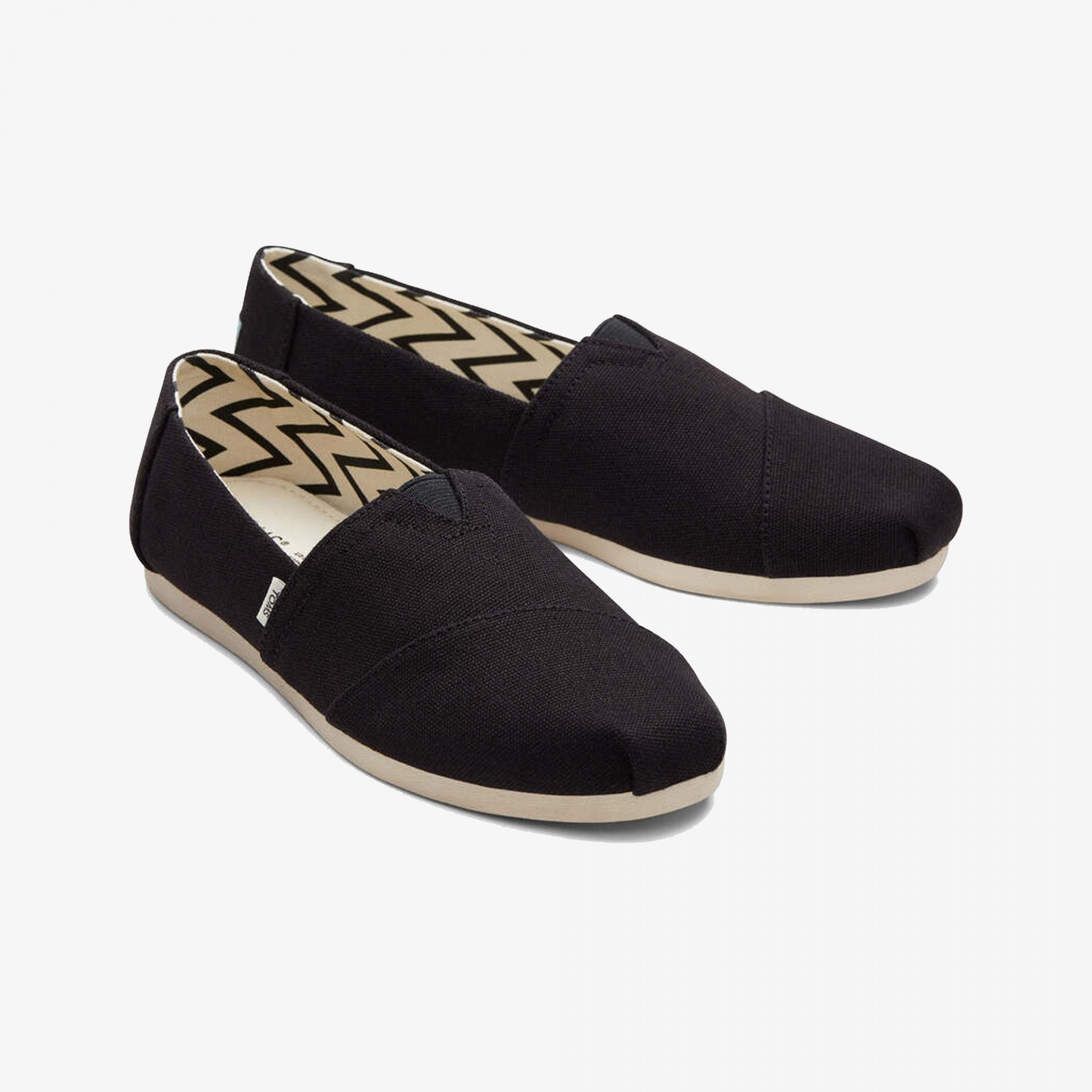 Toms | ALPARGATA RECYCLED COTTON CANVAS  { JET BLACK