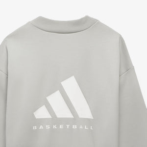 Adidas | BASKETBALL CREW SWEATSHIRT  { METAL GREY