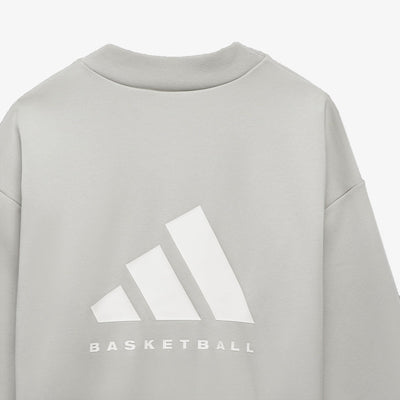 Adidas | BASKETBALL CREW SWEATSHIRT  { METAL GREY