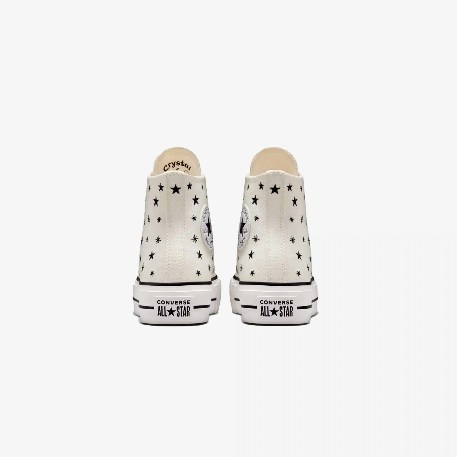 Converse | CHUCK TAYLOR ALL STAR LIFT PLATFORM EMBROIDERED STARS  { EGRET/BLACK/MOONSTONE VIOLET