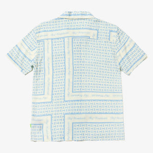 HUF | SCARF RESORT WOVEN TOP  { WHITE/BLUE