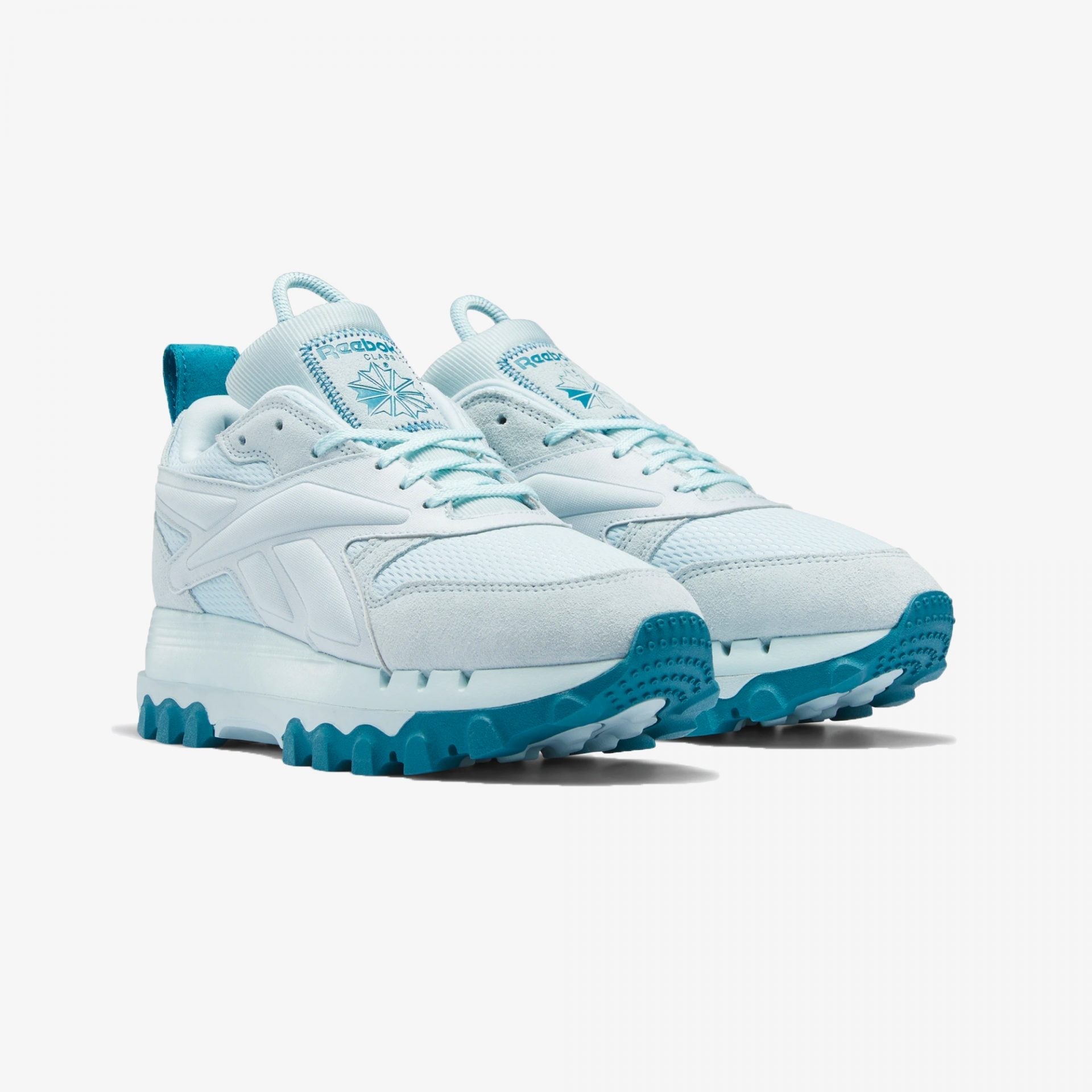 Reebok | CLASSIC LEATHER CARDI V2  { WHISPER BLUE/SEAPORT TEAL