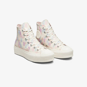 Converse | CHUCK TAYLOR ALL STAR LIFT HIGH TOP  { EGRET/GRAVEL/ARCTIC PINK