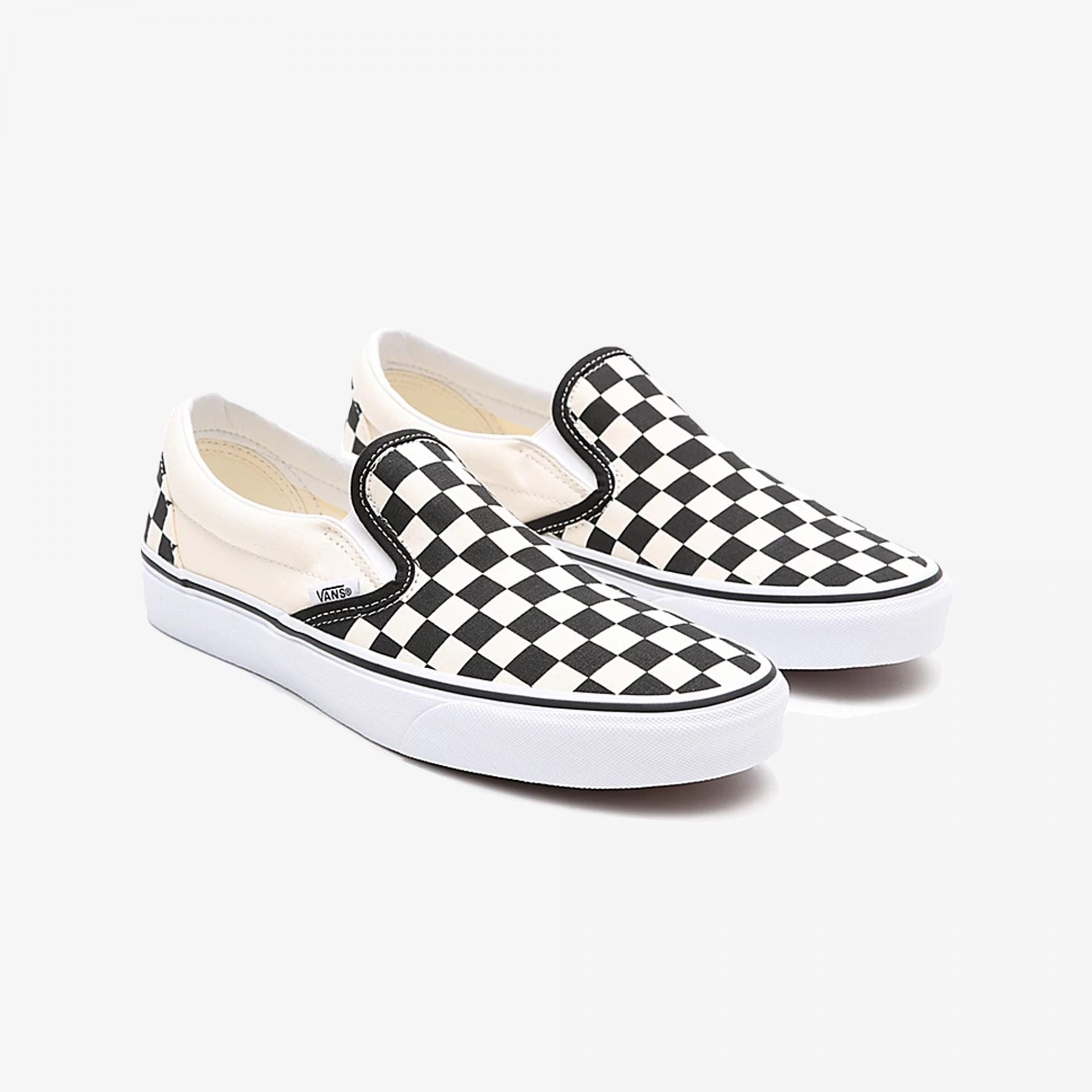 Vans | CHECKERBOARD CLASSIC SLIP-ON  { BLACK/WHITE