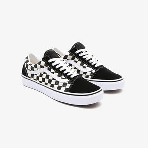 Vans | PRIMARY CHECK OLD SKOOL  { BLACK/WHITE
