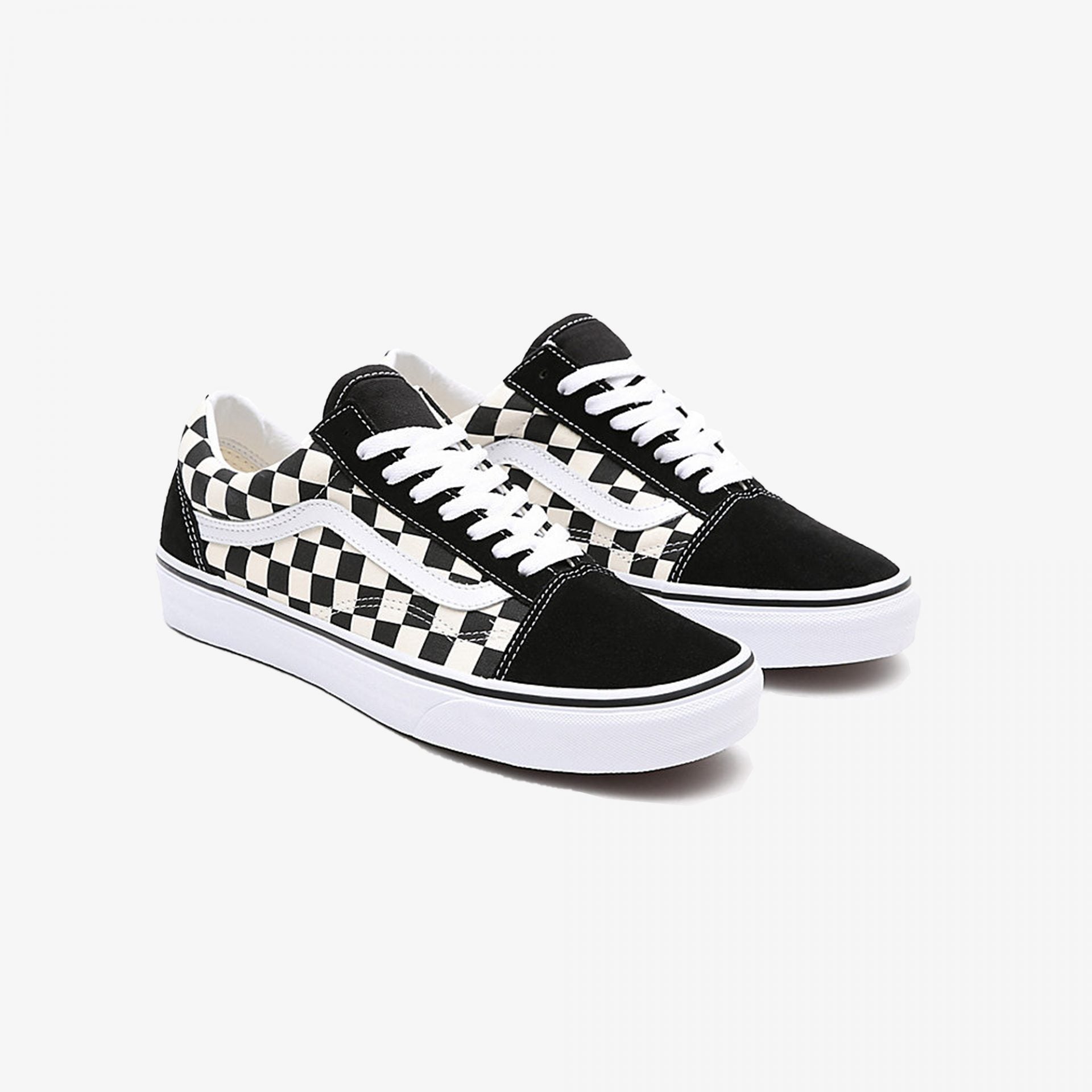 Vans | PRIMARY CHECK OLD SKOOL  { BLACK/WHITE