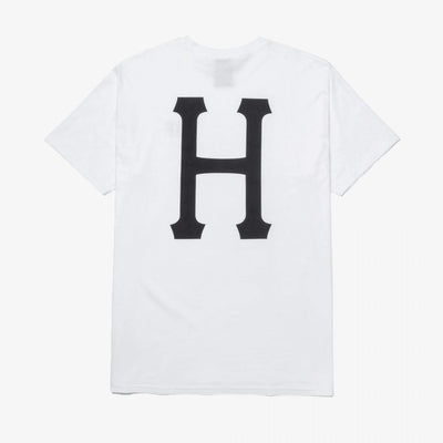 HUF | ESSENTIALS CLASSIC H TEE  { WHITE