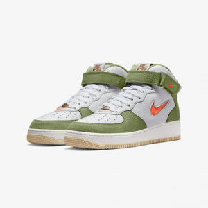 Nike | AIR FORCE 1 MID '07  { OLIVE GREEN / TOTAL ORANGE