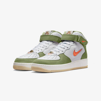 Nike | AIR FORCE 1 MID '07  { OLIVE GREEN / TOTAL ORANGE