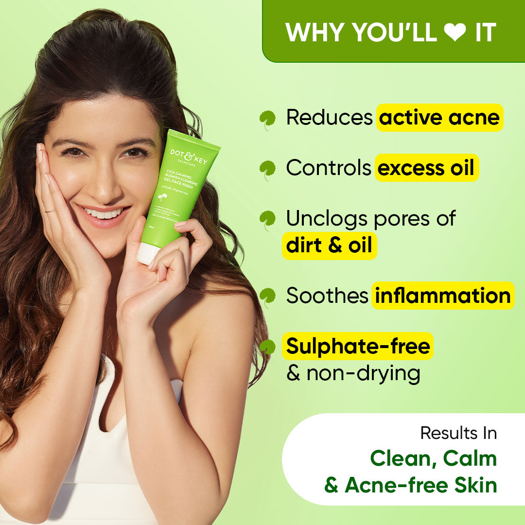 Cica + Salicylic Gel Face Wash for Oily Skin