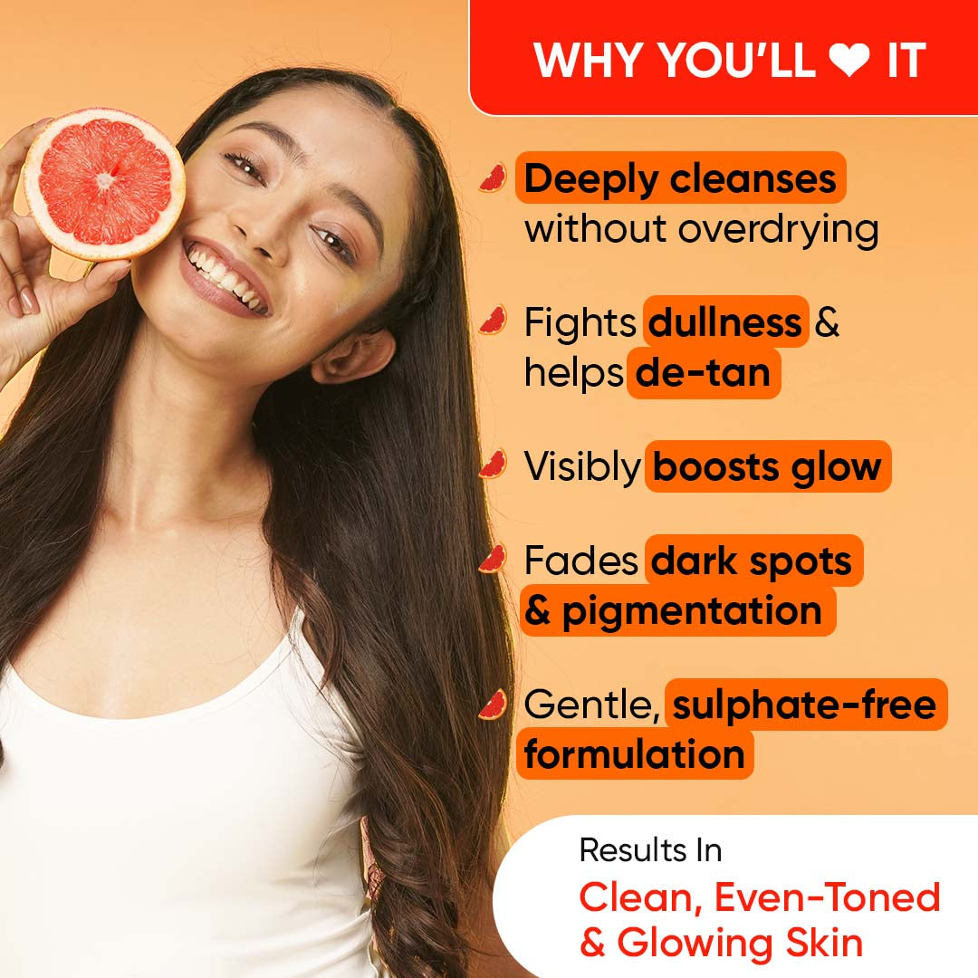 Vitamin C + E Gel Face Wash for Glowing Skin