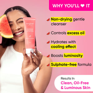 Watermelon + Vitamin C Gel Face Wash for Glowing Skin