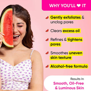 Watermelon + Glycolic Toner for Pore Tightening