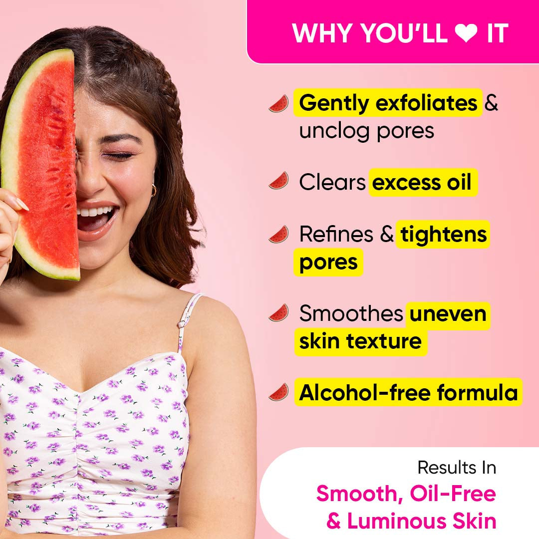 Watermelon + Glycolic Toner for Pore Tightening