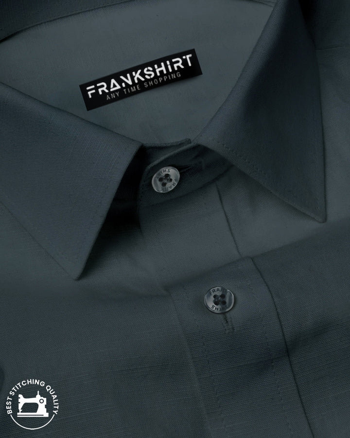 Dark Grey I Formal Shirt I Regular Fit I 100% Cotton Shirt