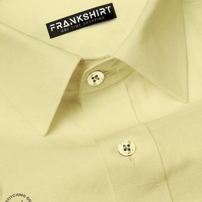 Lemon I Formal Shirt I Regular Fit I 100% Cotton Shirt