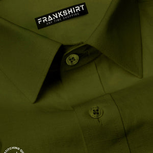 Bottle Green I Formal Shirt I Regular Fit I 100% Cotton Shirt