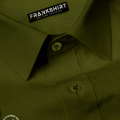 Bottle Green I Formal Shirt I Regular Fit I 100% Cotton Shirt