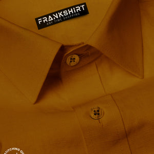 Mustard I Formal Shirt I Regular Fit I 100% Cotton Shirt