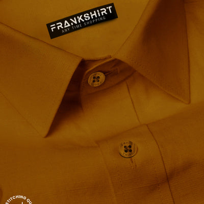 Mustard I Formal Shirt I Regular Fit I 100% Cotton Shirt