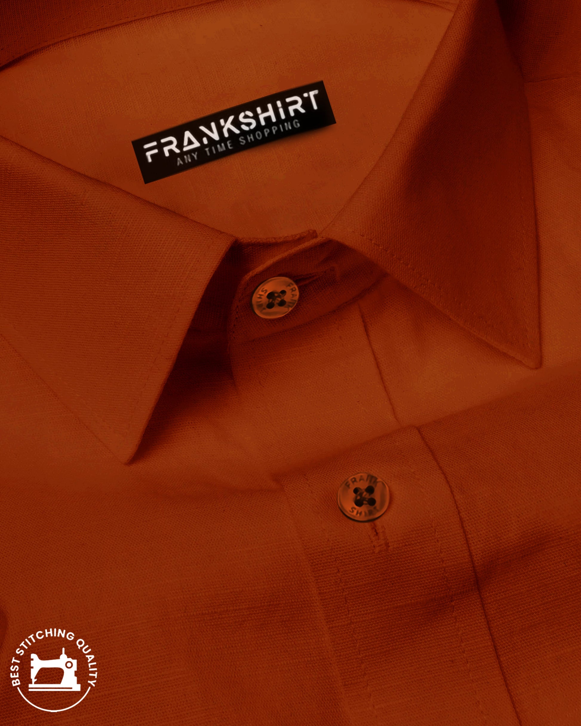Orange I Formal Shirt I Regular Fit I 100% Cotton Shirt