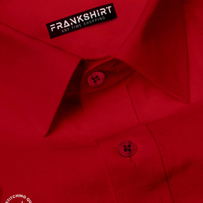 Blood Red I Red Color I Formal Shirt I Regular Fit I 100% Cotton Shirt