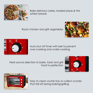 Wonderchef Renewed Oven Toaster Griller (OTG) Crimson Edge - 19 Litres  Auto-shut Off