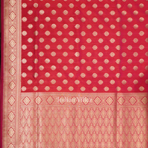 Exclusive Bridal Magenta Pink Soft Pure Mashru Satin Silk Banarasi Saree
