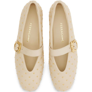 Ferragamo Flat shoes ECRU