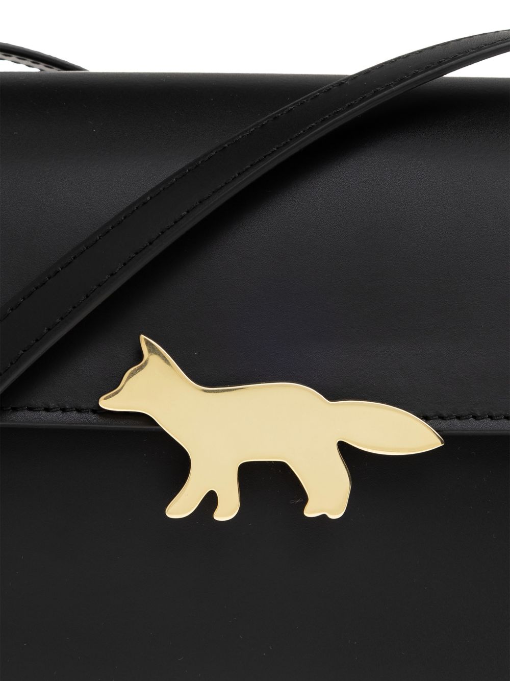 Maison Kitsuné Maison KitsunÃ© Fox Leather Bag