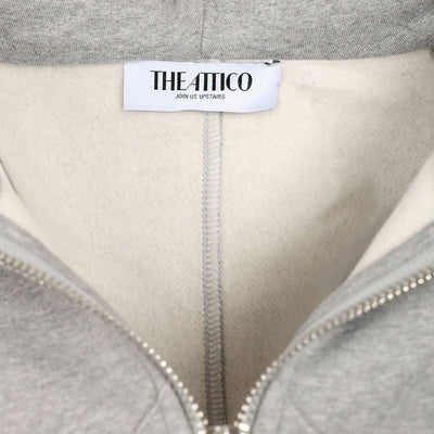 The Attico Logo Zip Sweater