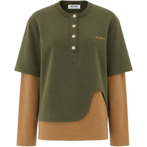 The Attico Color-Block Button Shirt