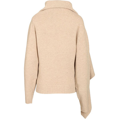 The Attico Roll Neck Scarf Sweater