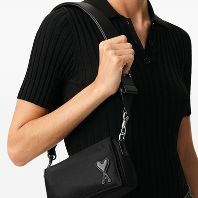 Ami Paris Padded Canvas Bag
