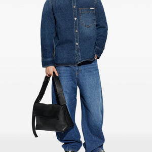 Givenchy Logo Patch Denim Shirt