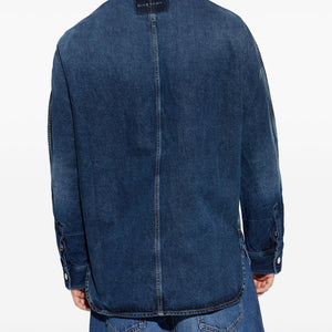 Givenchy Logo Patch Denim Shirt